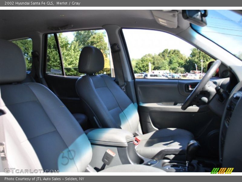 Merlot / Gray 2002 Hyundai Santa Fe GLS
