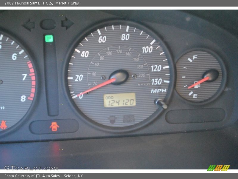 Merlot / Gray 2002 Hyundai Santa Fe GLS