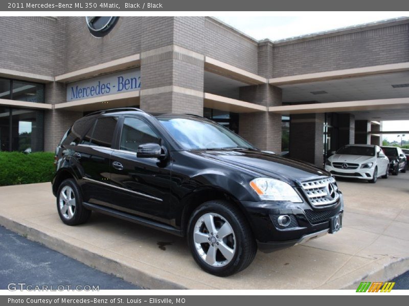 Black / Black 2011 Mercedes-Benz ML 350 4Matic