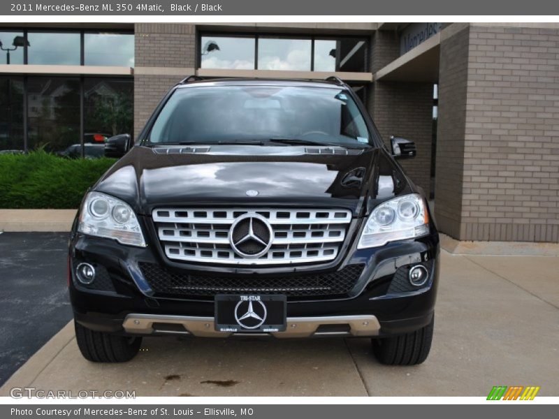 Black / Black 2011 Mercedes-Benz ML 350 4Matic