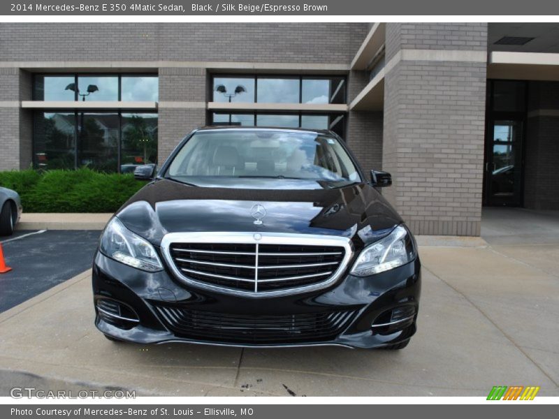 Black / Silk Beige/Espresso Brown 2014 Mercedes-Benz E 350 4Matic Sedan