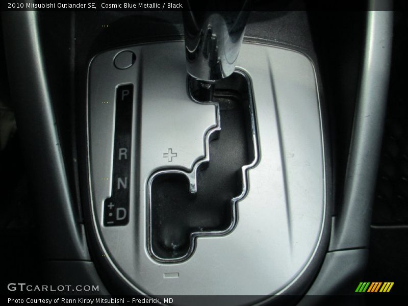 Cosmic Blue Metallic / Black 2010 Mitsubishi Outlander SE