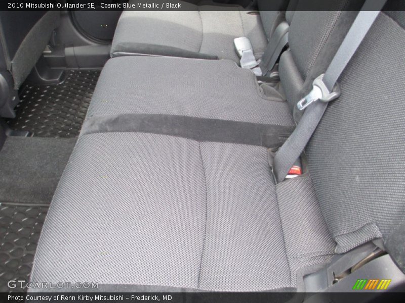 Cosmic Blue Metallic / Black 2010 Mitsubishi Outlander SE