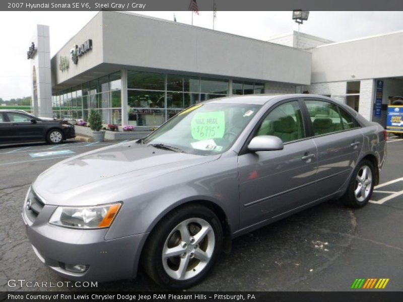 Steel Gray / Gray 2007 Hyundai Sonata SE V6
