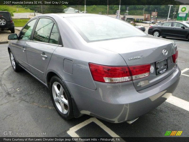 Steel Gray / Gray 2007 Hyundai Sonata SE V6