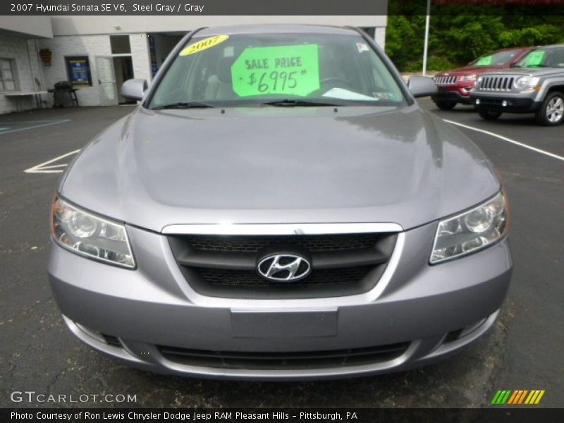 Steel Gray / Gray 2007 Hyundai Sonata SE V6