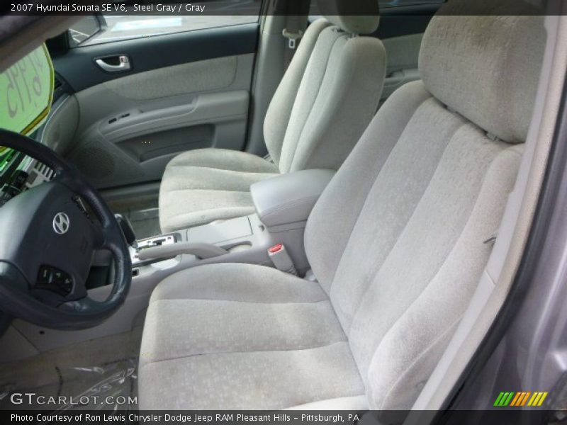 Steel Gray / Gray 2007 Hyundai Sonata SE V6