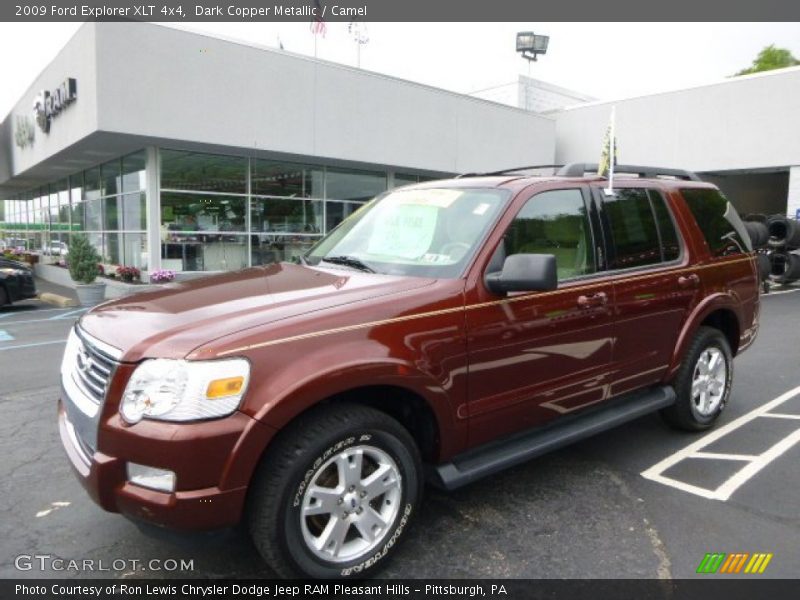 Dark Copper Metallic / Camel 2009 Ford Explorer XLT 4x4
