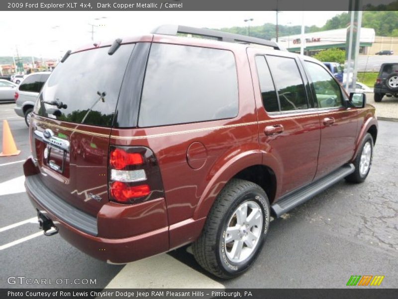 Dark Copper Metallic / Camel 2009 Ford Explorer XLT 4x4
