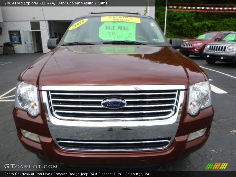 Dark Copper Metallic / Camel 2009 Ford Explorer XLT 4x4