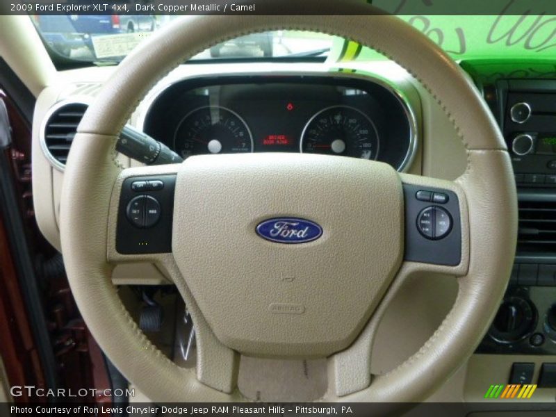 Dark Copper Metallic / Camel 2009 Ford Explorer XLT 4x4