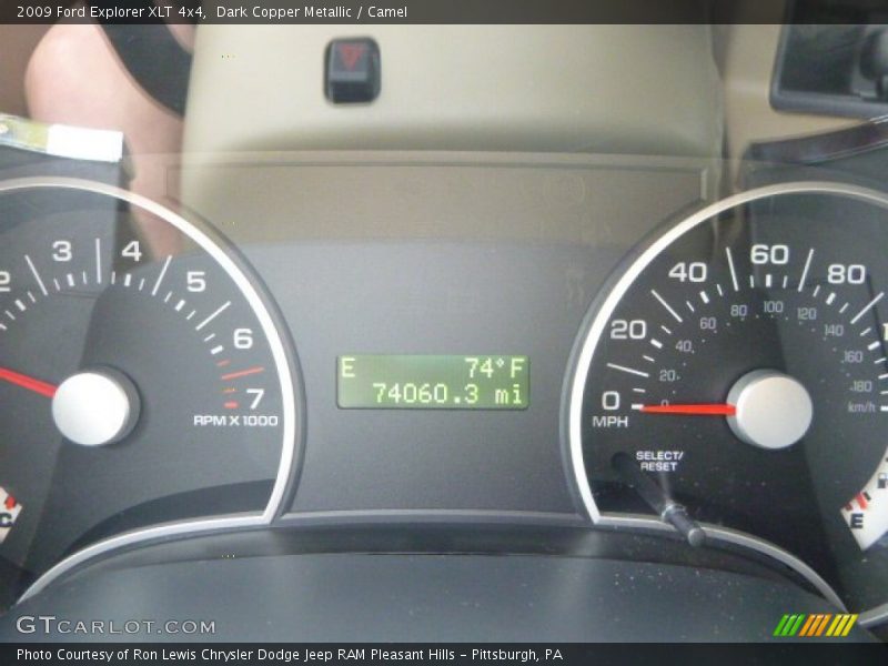 Dark Copper Metallic / Camel 2009 Ford Explorer XLT 4x4