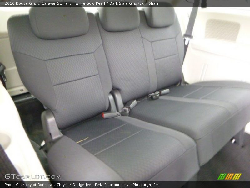 White Gold Pearl / Dark Slate Gray/Light Shale 2010 Dodge Grand Caravan SE Hero