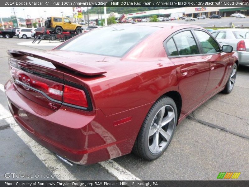 High Octane Red Pearl / Anniversary Black/Foundry Black with Cloud Overprint 2014 Dodge Charger R/T Plus 100th Anniversary Edition