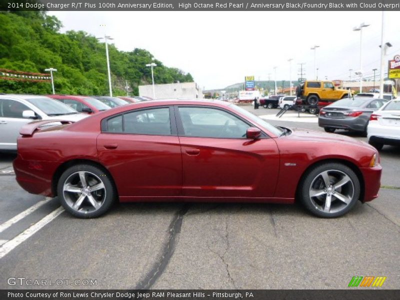 High Octane Red Pearl / Anniversary Black/Foundry Black with Cloud Overprint 2014 Dodge Charger R/T Plus 100th Anniversary Edition