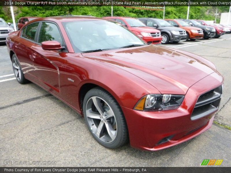 High Octane Red Pearl / Anniversary Black/Foundry Black with Cloud Overprint 2014 Dodge Charger R/T Plus 100th Anniversary Edition