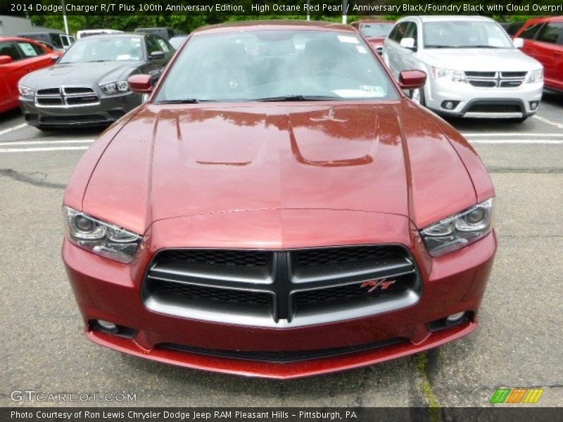 High Octane Red Pearl / Anniversary Black/Foundry Black with Cloud Overprint 2014 Dodge Charger R/T Plus 100th Anniversary Edition
