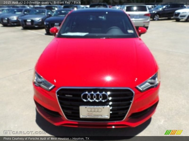 Brilliant Red / Black 2015 Audi A3 2.0 Prestige quattro