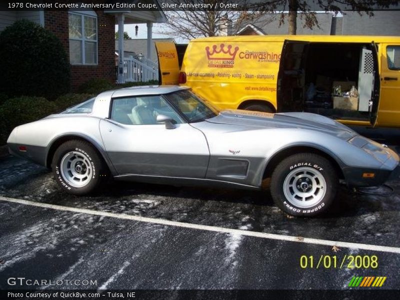 Silver Anniversary / Oyster 1978 Chevrolet Corvette Anniversary Edition Coupe