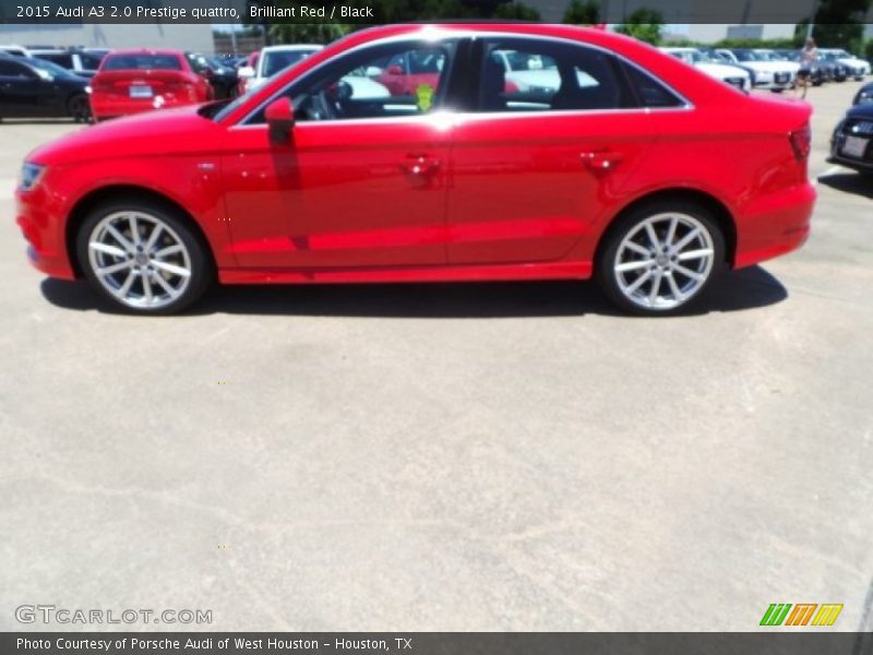 Brilliant Red / Black 2015 Audi A3 2.0 Prestige quattro