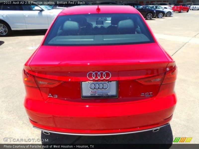 Brilliant Red / Black 2015 Audi A3 2.0 Prestige quattro