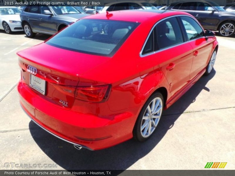 Brilliant Red / Black 2015 Audi A3 2.0 Prestige quattro