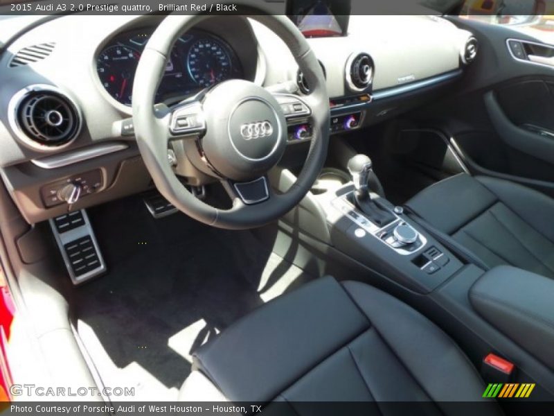 Brilliant Red / Black 2015 Audi A3 2.0 Prestige quattro