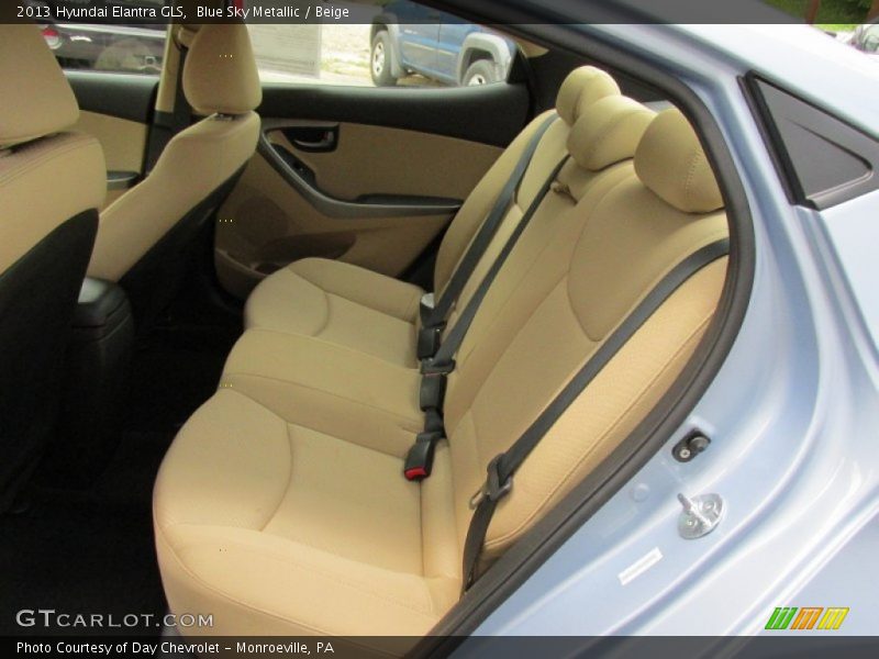 Blue Sky Metallic / Beige 2013 Hyundai Elantra GLS