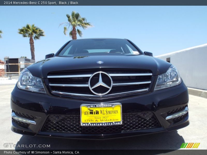 Black / Black 2014 Mercedes-Benz C 250 Sport