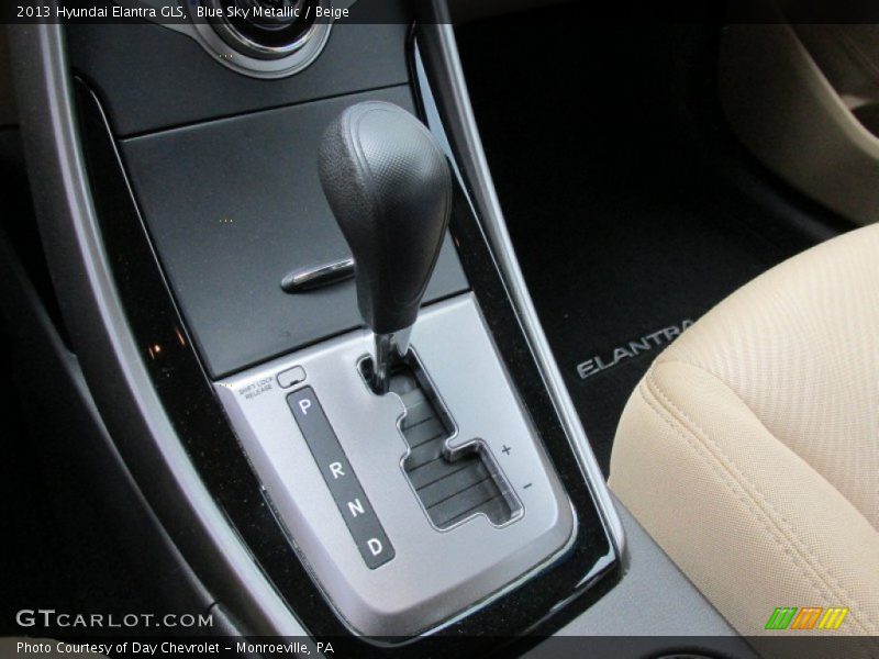 Blue Sky Metallic / Beige 2013 Hyundai Elantra GLS