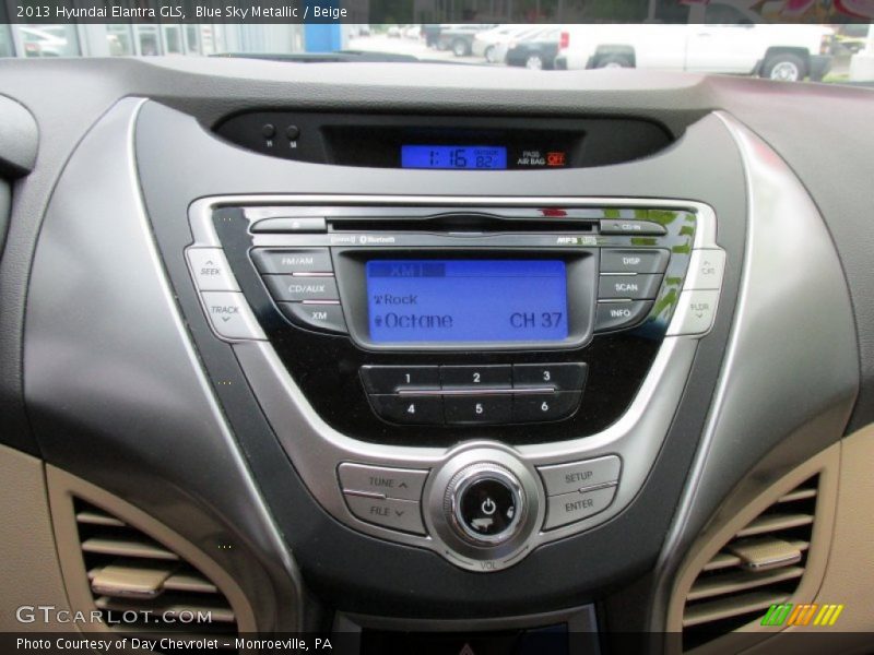 Blue Sky Metallic / Beige 2013 Hyundai Elantra GLS