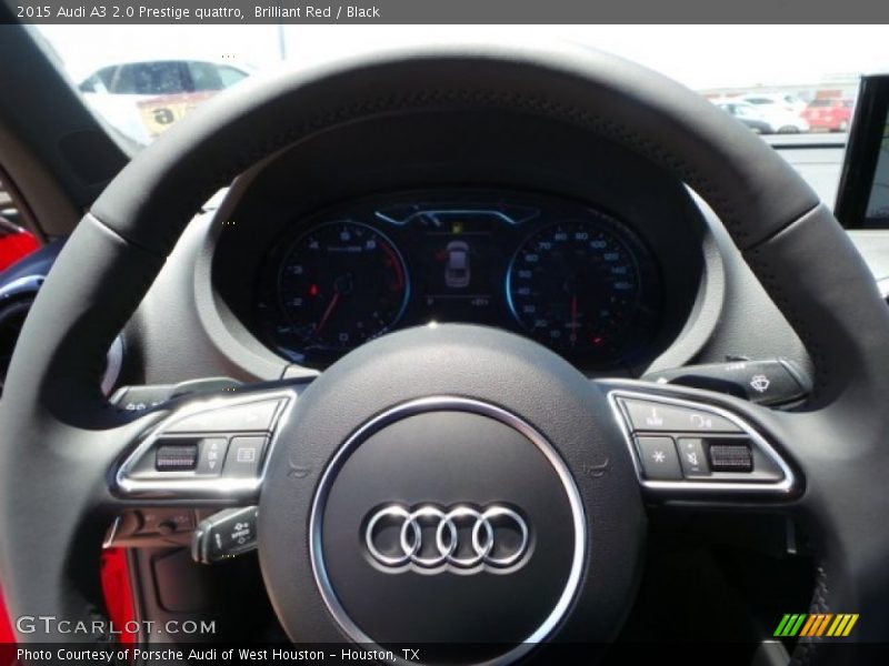 Brilliant Red / Black 2015 Audi A3 2.0 Prestige quattro