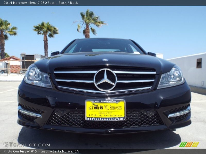 Black / Black 2014 Mercedes-Benz C 250 Sport