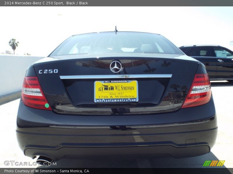 Black / Black 2014 Mercedes-Benz C 250 Sport