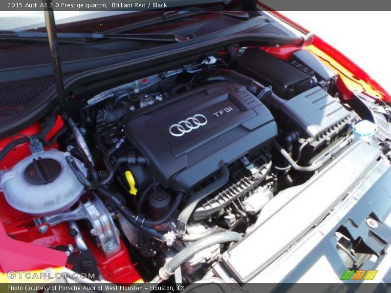 Brilliant Red / Black 2015 Audi A3 2.0 Prestige quattro