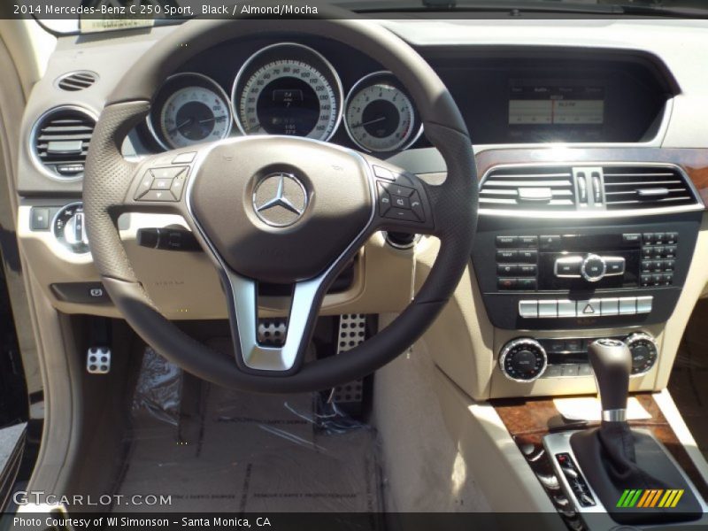 Black / Almond/Mocha 2014 Mercedes-Benz C 250 Sport