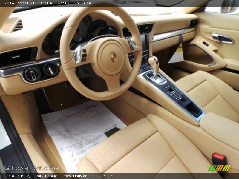  2014 911 Targa 4S Luxor Beige Interior
