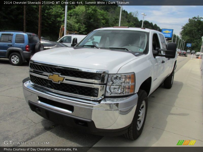 Summit White / Dark Titanium 2014 Chevrolet Silverado 2500HD WT Crew Cab 4x4