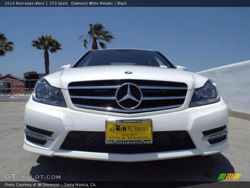 Diamond White Metallic / Black 2014 Mercedes-Benz C 250 Sport