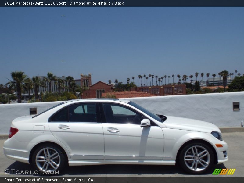 Diamond White Metallic / Black 2014 Mercedes-Benz C 250 Sport