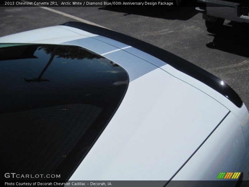 Arctic White / Diamond Blue/60th Anniversary Design Package 2013 Chevrolet Corvette ZR1
