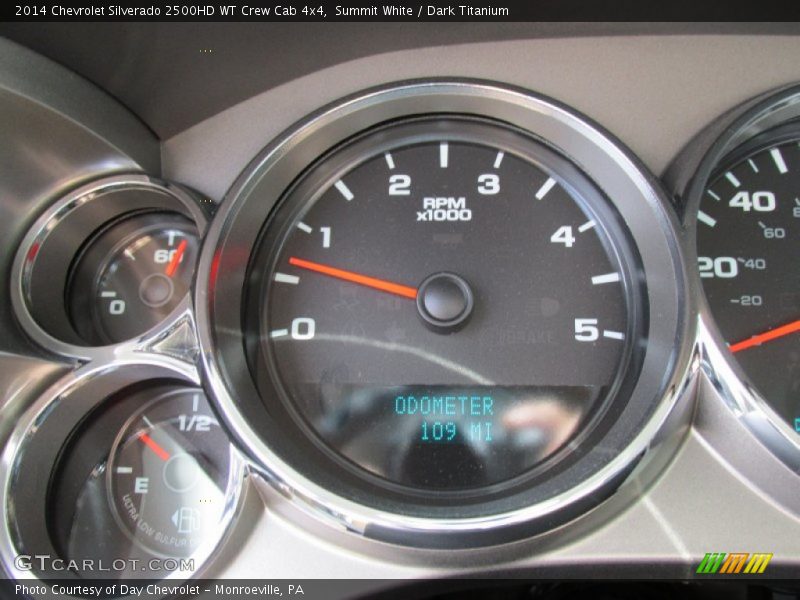 Summit White / Dark Titanium 2014 Chevrolet Silverado 2500HD WT Crew Cab 4x4