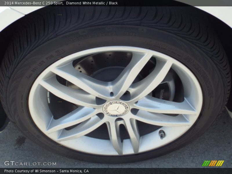 Diamond White Metallic / Black 2014 Mercedes-Benz C 250 Sport