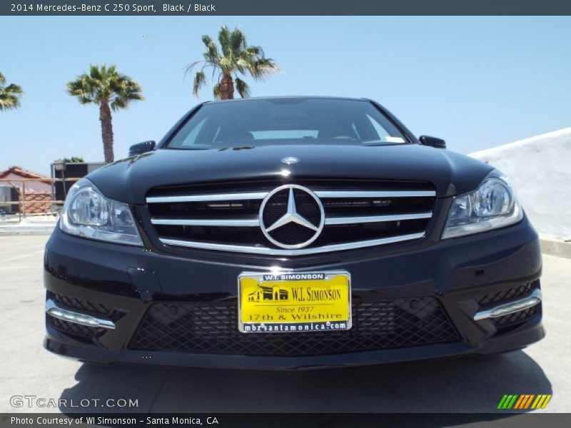 Black / Black 2014 Mercedes-Benz C 250 Sport