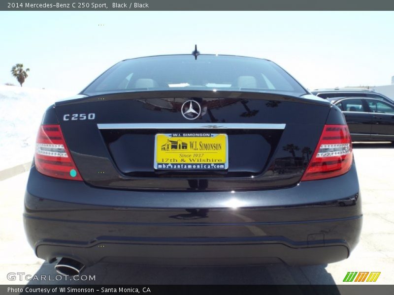 Black / Black 2014 Mercedes-Benz C 250 Sport