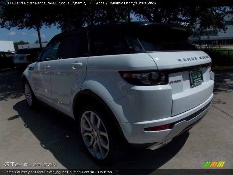 Fuji White / Dynamic Ebony/Cirrus Stitch 2014 Land Rover Range Rover Evoque Dynamic
