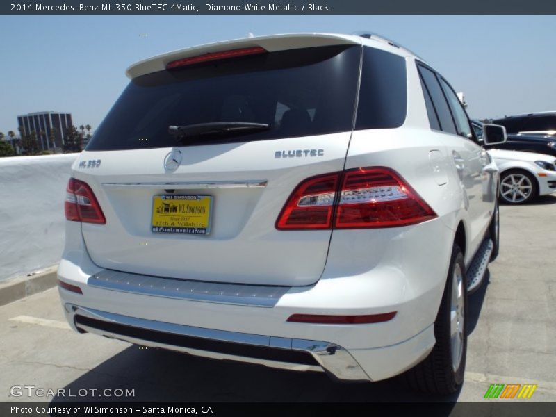 Diamond White Metallic / Black 2014 Mercedes-Benz ML 350 BlueTEC 4Matic