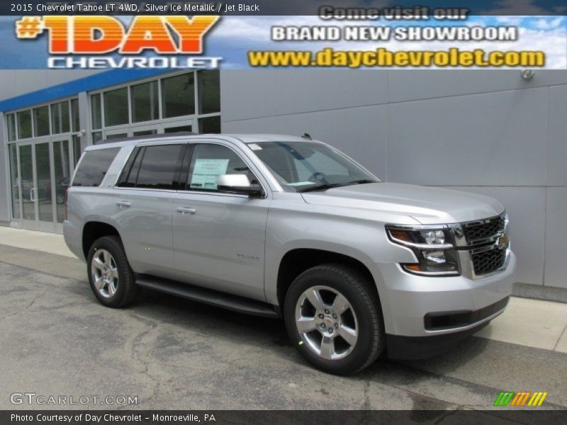 Silver Ice Metallic / Jet Black 2015 Chevrolet Tahoe LT 4WD