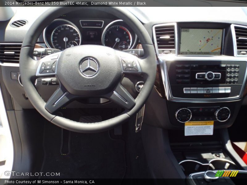 Diamond White Metallic / Black 2014 Mercedes-Benz ML 350 BlueTEC 4Matic