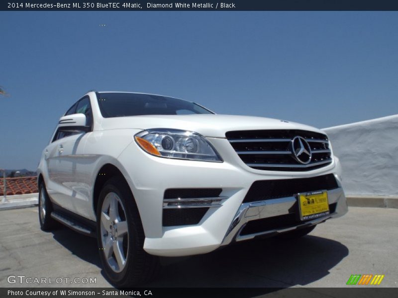 Diamond White Metallic / Black 2014 Mercedes-Benz ML 350 BlueTEC 4Matic